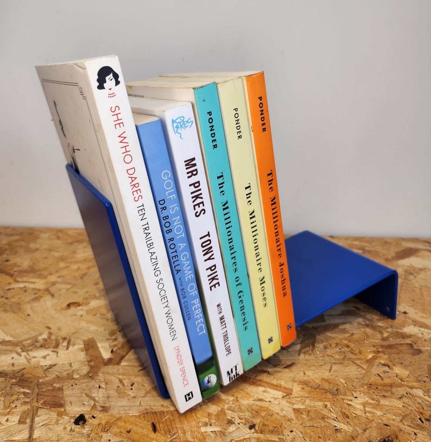 Coloured Metal Book Stand - Book Display - Metal Bookend - Contemporary Book Stand - Powder Coated