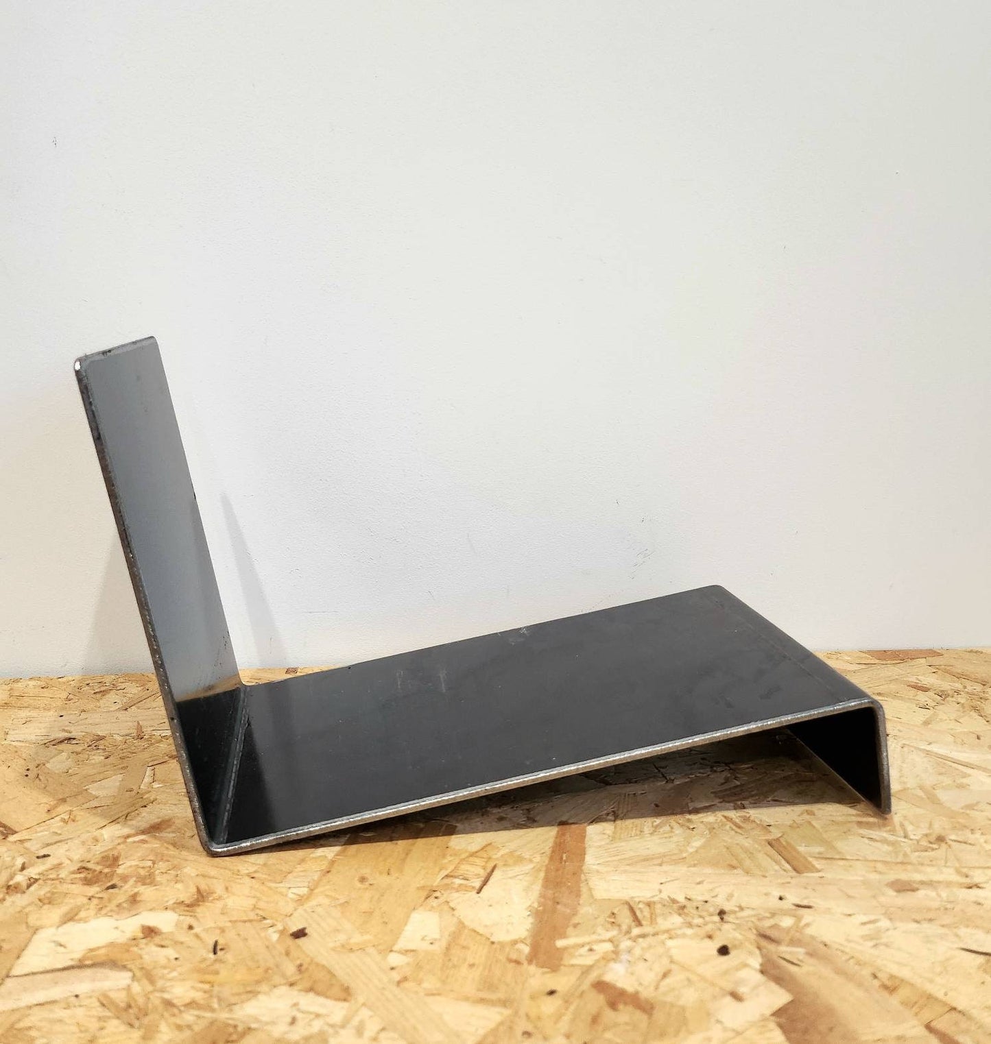 Metal Book Stand - Book Display - Metal Bookend - Contemporary Book Stand - Raw Steel