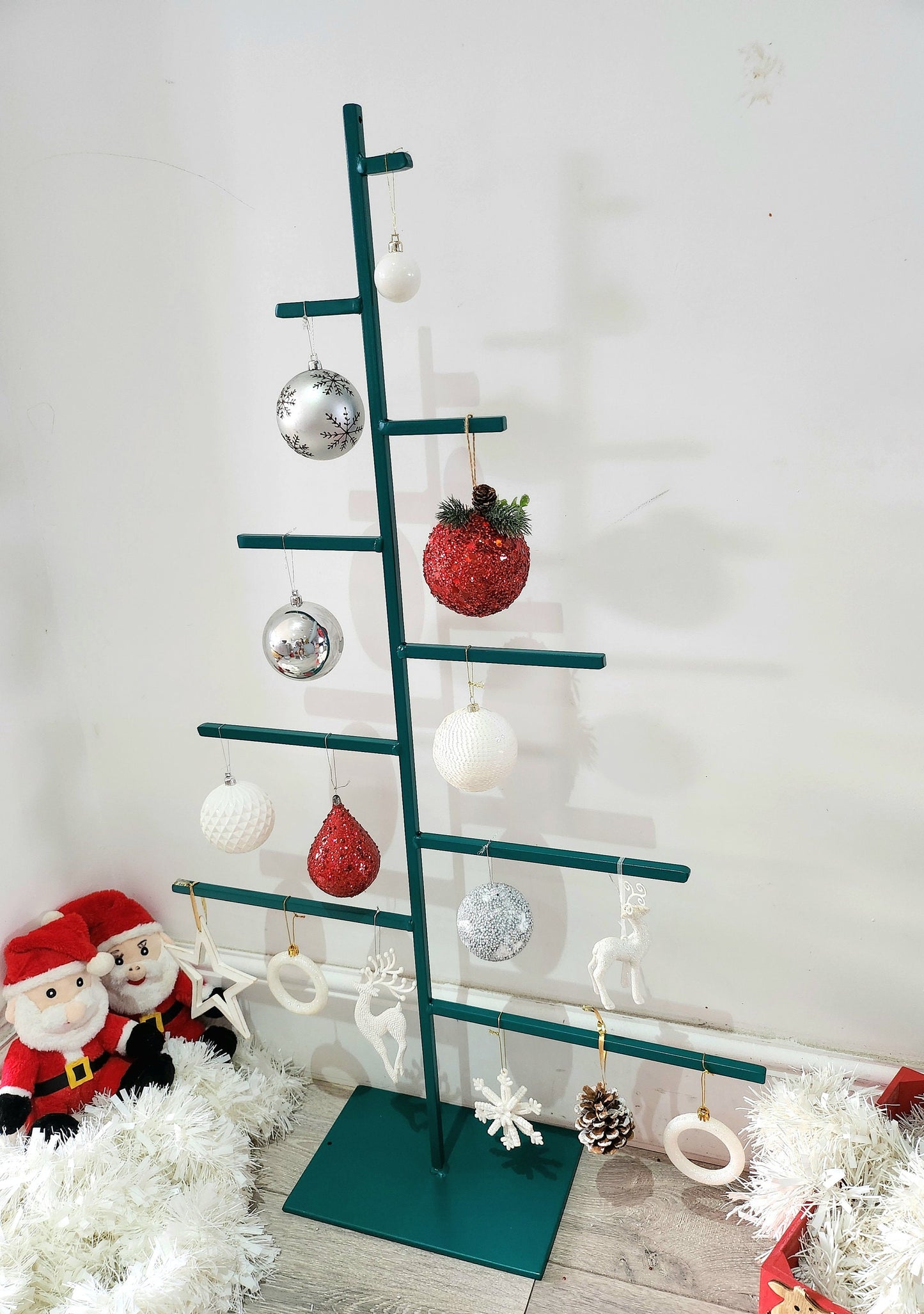 GREEN Metal Christmas Tree - Free Standing Xmas Tree - Variety Of Sizes