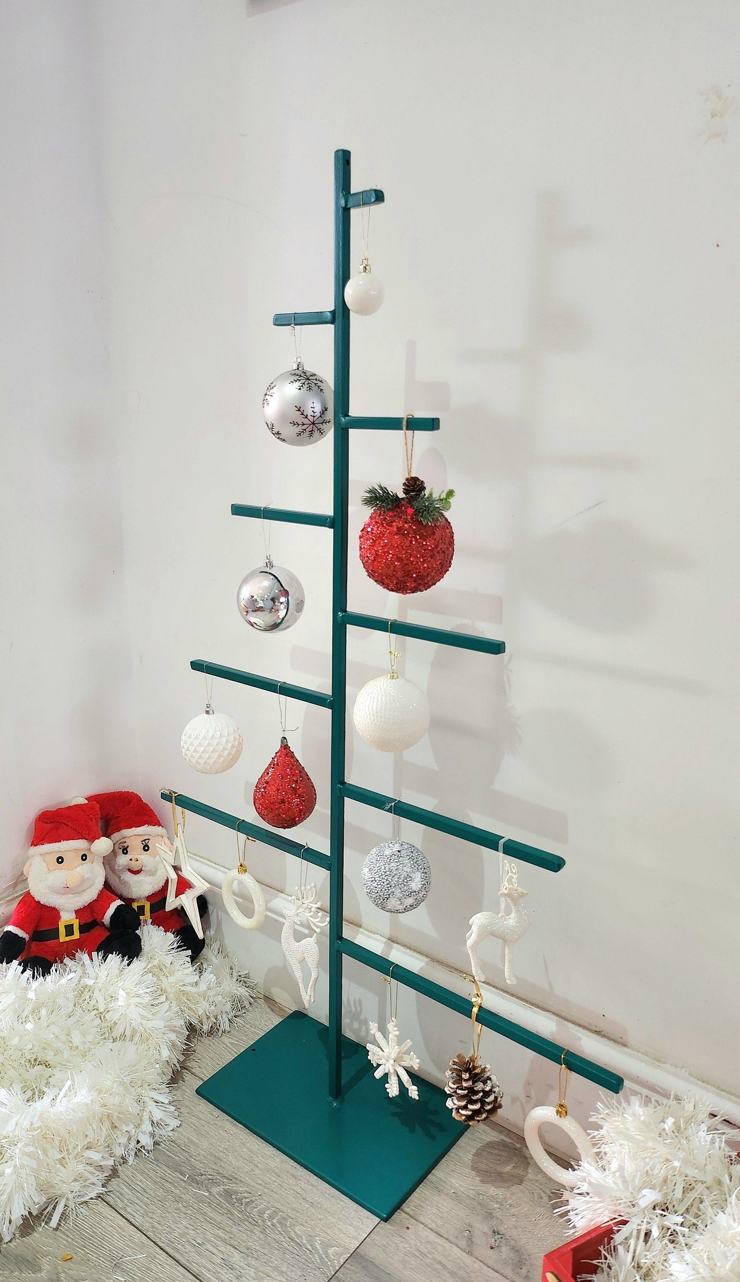 GREEN Metal Christmas Tree - Free Standing Xmas Tree - Variety Of Sizes