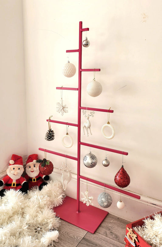 PINK Metal Christmas Tree - Free Standing Xmas Tree - Variety Of Sizes