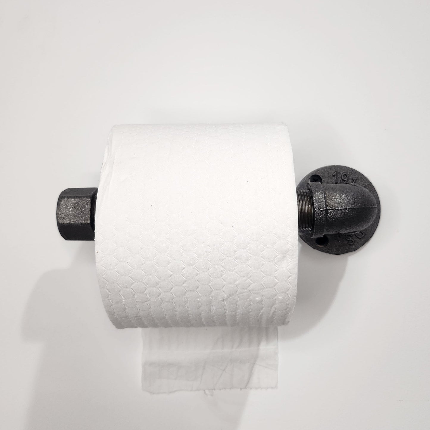 Industrial Steel Tube Toilet Roll Holder - Toilet Paper Holder - Pipe Fitting Loo Roll Holder